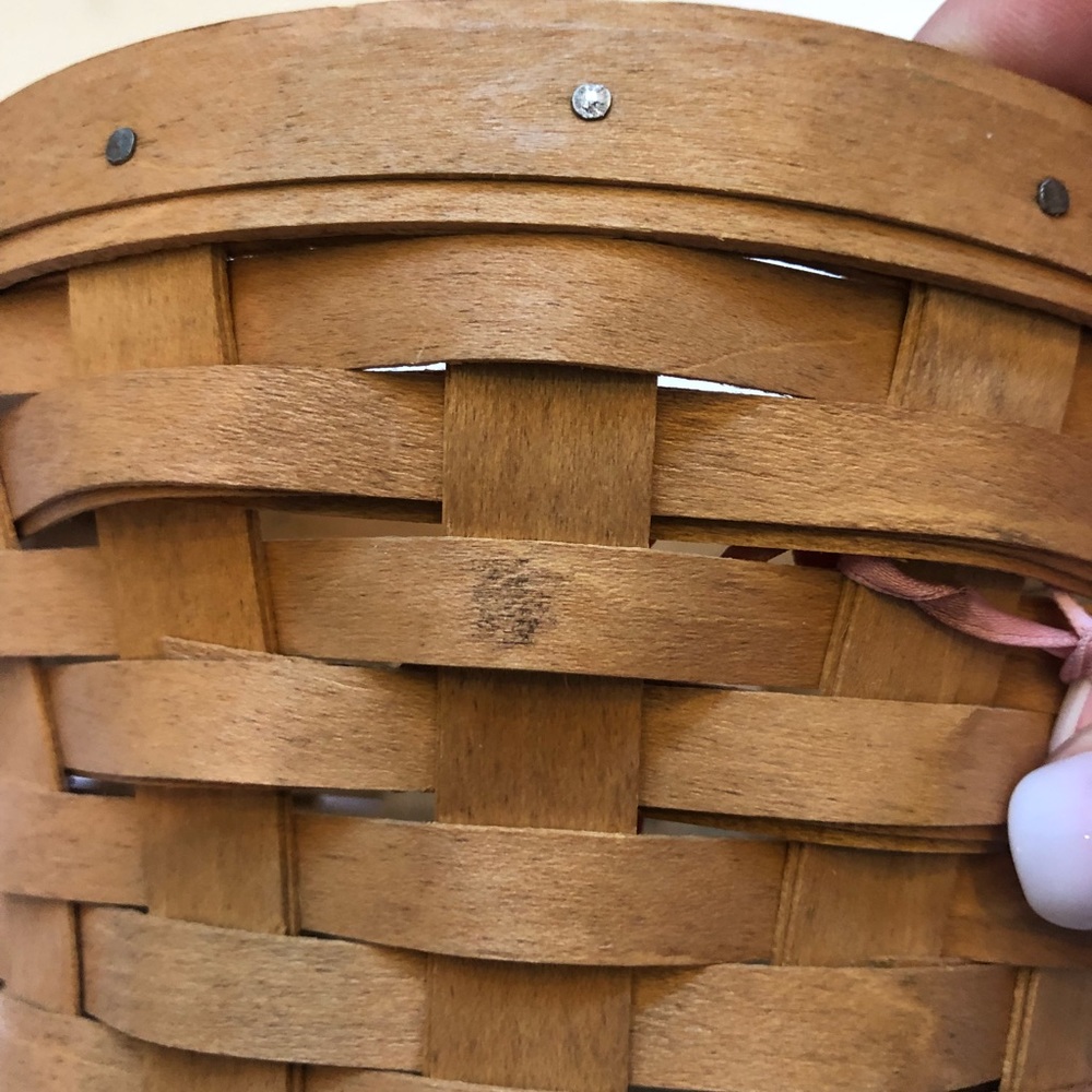 Longaberger Horizons of Hope breast cancer Tag & U shape basket - Picture 8 of 8